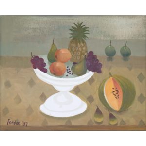 Mary Fedden. The white dish.